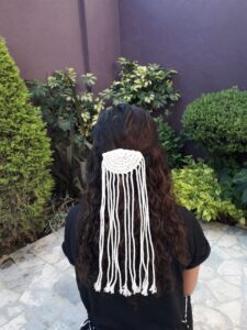 BROCHE CABELLO TONO BLANCO